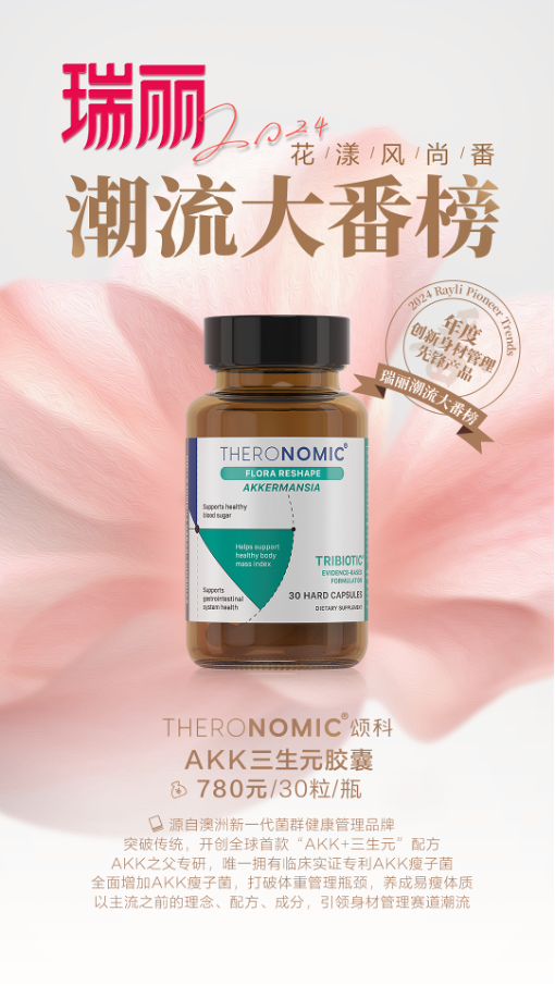 THERONOMIC颂科获评瑞丽2024年度“创新身材管理先锋产品”称号